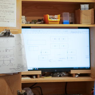 Huston and Company drawings and computer, Arundel, Maine