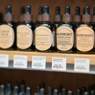 Local foods on the shelves at New Morning Natural Foods in Kennebunk, Maine.