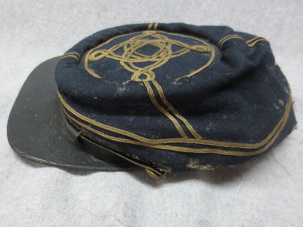 Thumbnail: FRESH Confederate officer kepi, 1st Miss. Cav.