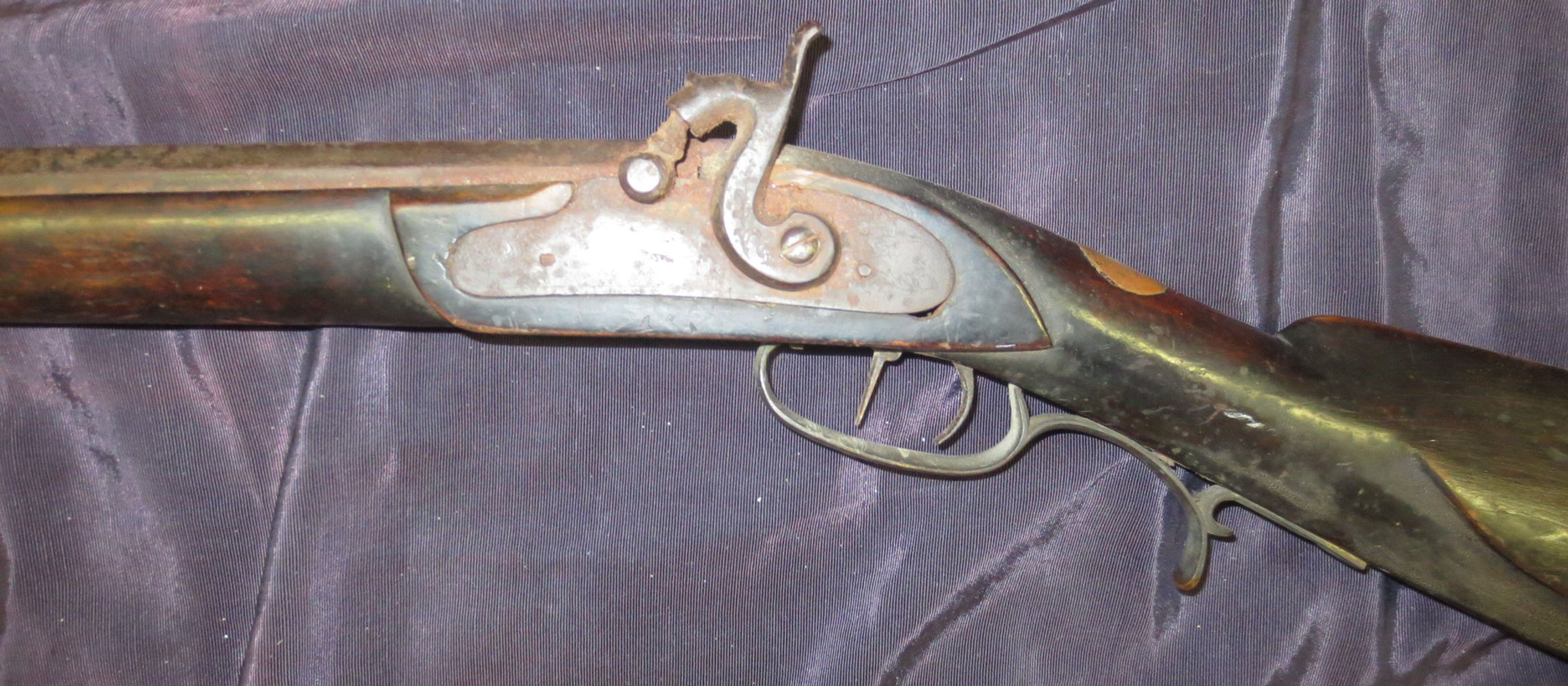 SALE! Rare left handed Long Rifle mid 19th century