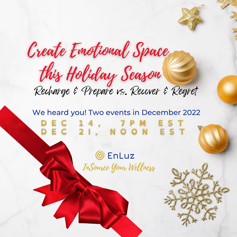 Create Emotional Space  this Holiday Season