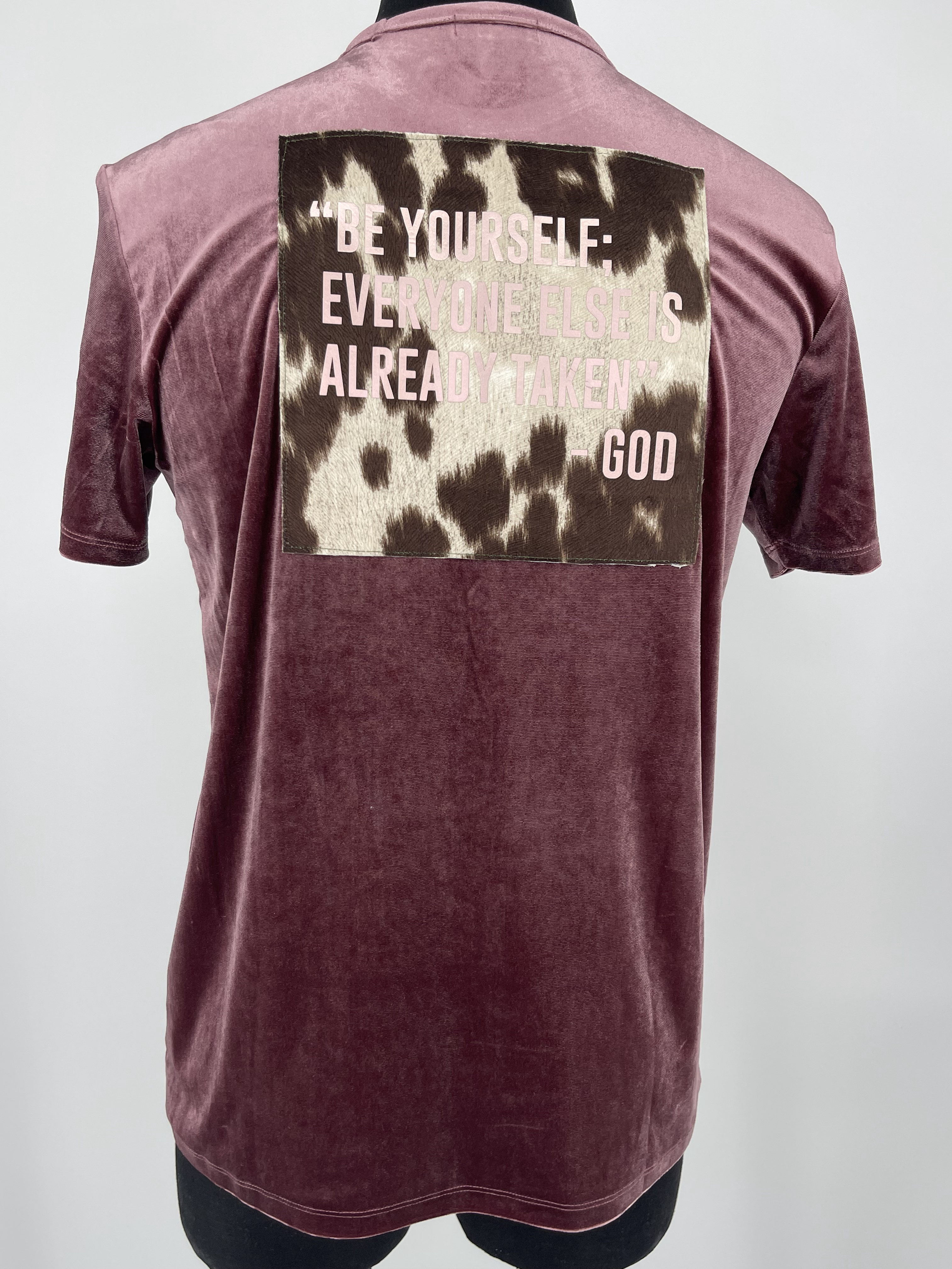 God Said Couture Classic Rose Velvet T