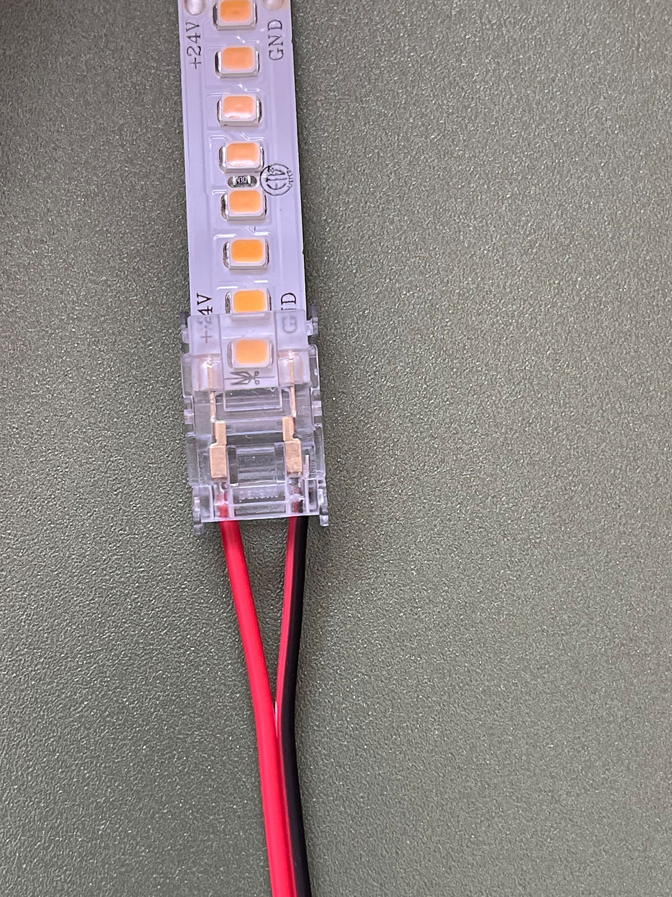 Thumbnail: Transparent Clip Connectors for 0.32" Solid Color Wide Tape Light