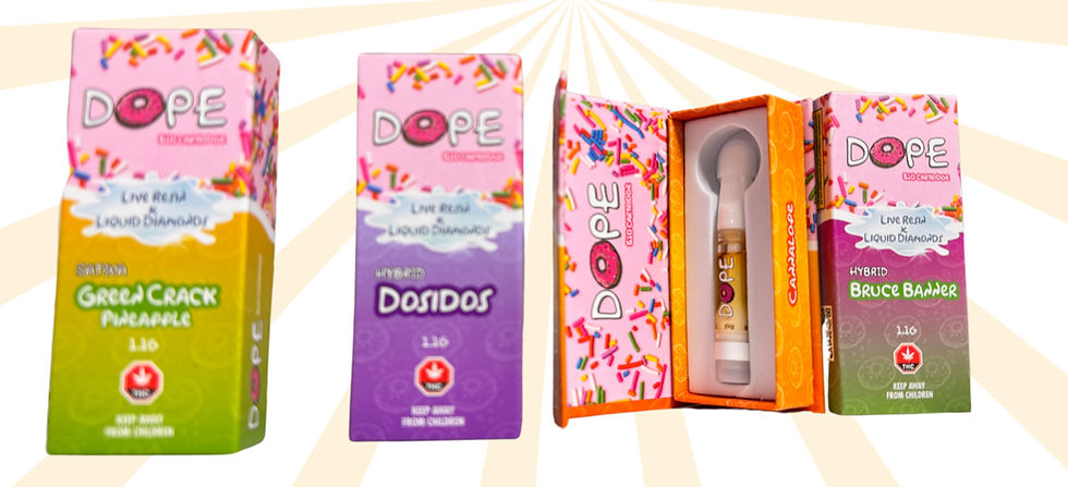 DOPE Live Resin & Liquid Diamonds Cartridge cannabis