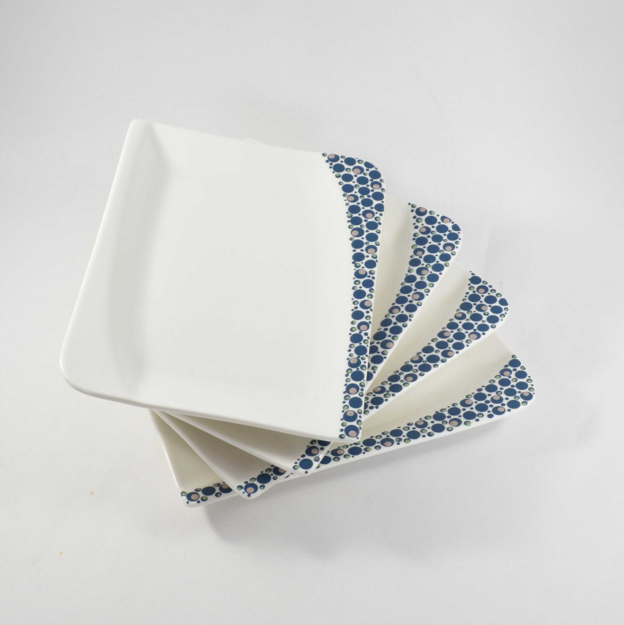 Bordjes 'Blauwe rand'