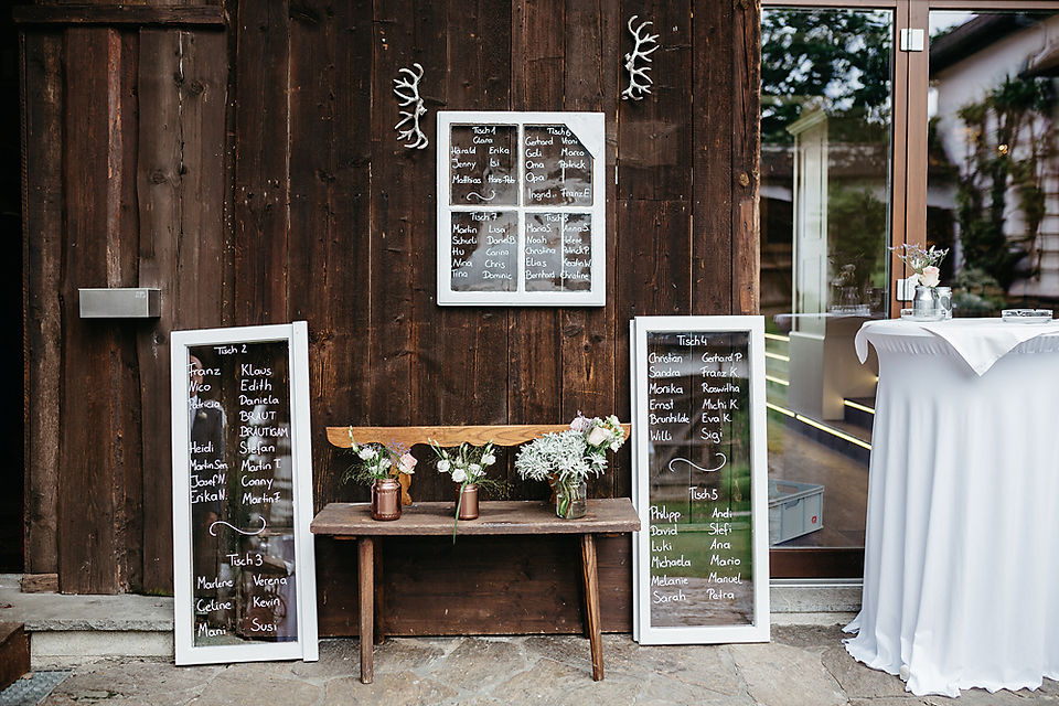 Sitzplan bei Hochzeit