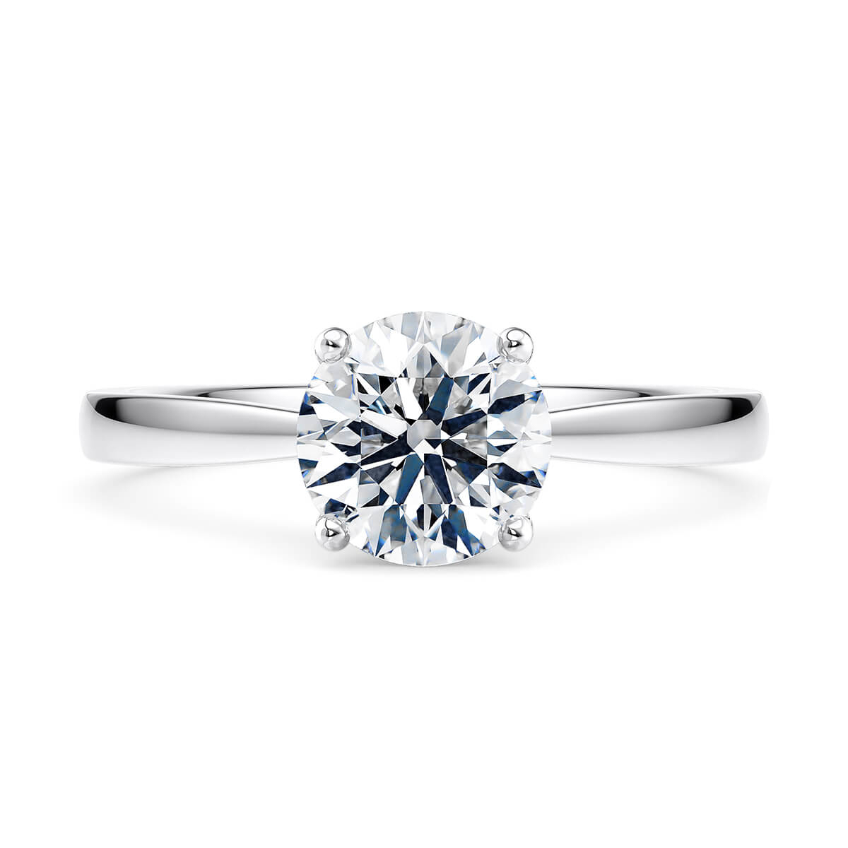 Moissanite 6.5mm (1ct) Solitaire Ring