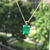 Thumbnail: Colombian Emerald 8x6mm (1.80ctw) Pendant