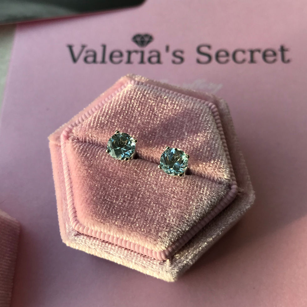 Topaz Stud Earrings 6mm (3ctw)