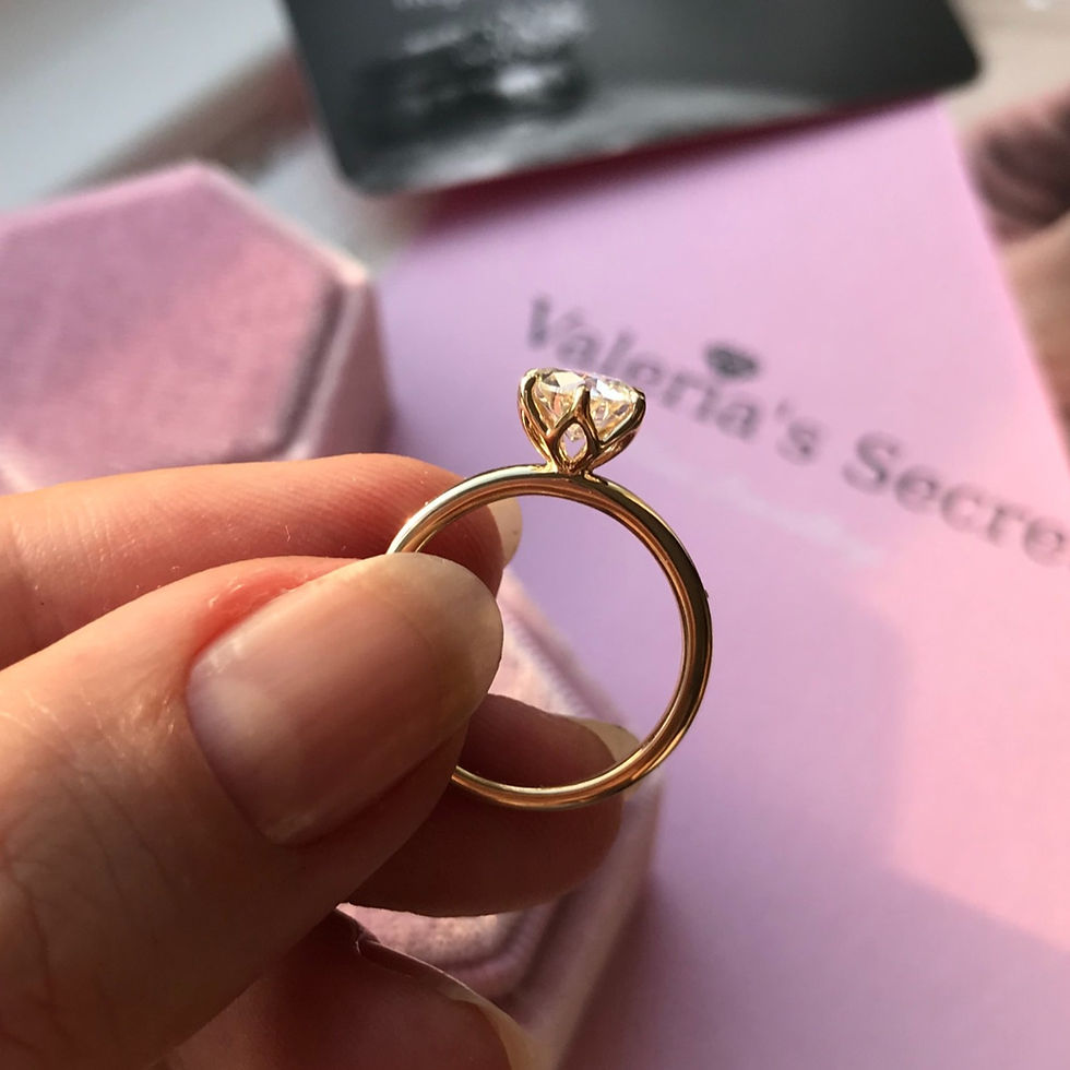 Thumbnail: Moissanite 6.5mm (1ctw) Solitaire Ring