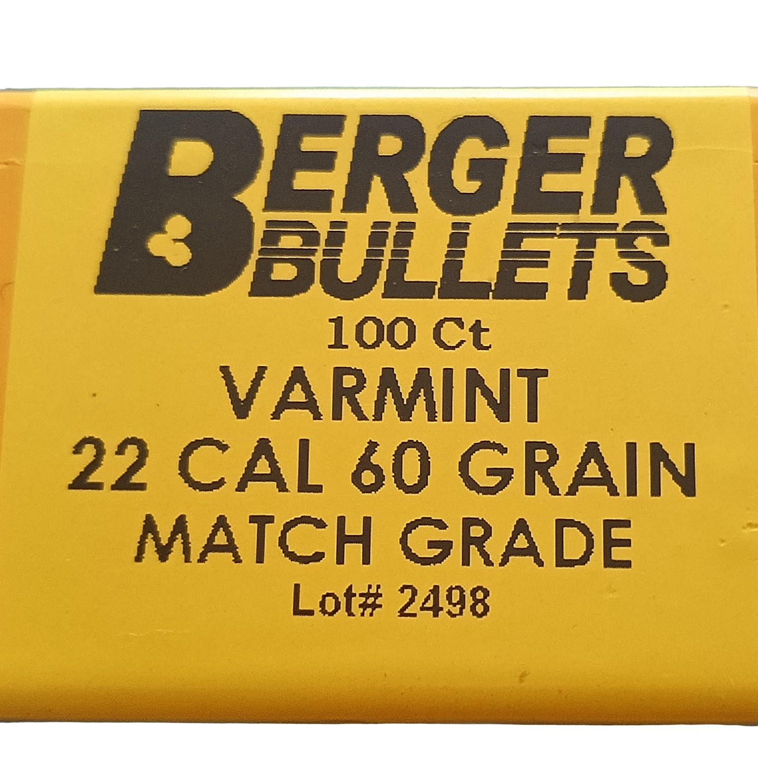 Berger .223 60gr Varmint Match Grade Bullet Heads - 22312