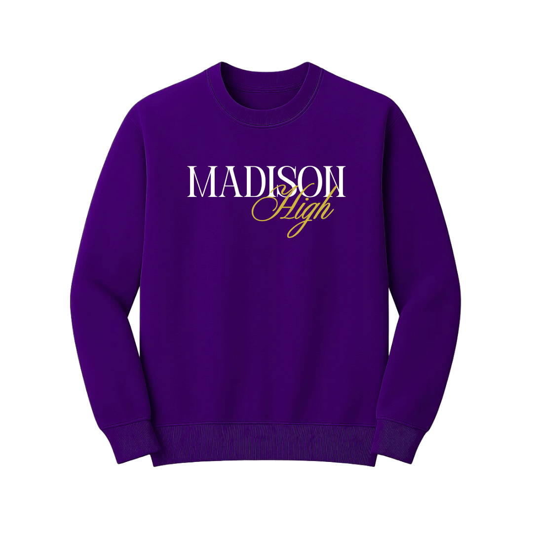 Madison High Script Crewneck Sweatshirt