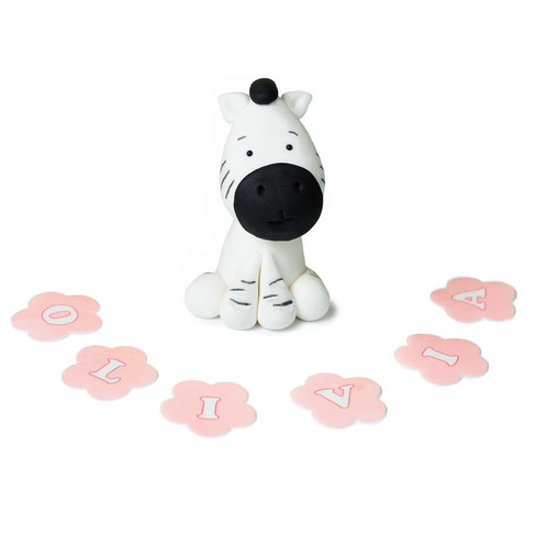 ZEBRA edible cake topper