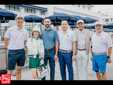 職業配業餘粉嶺球場顯身手格鬥天王秋成勳揮桿力戰少女時代孝淵
