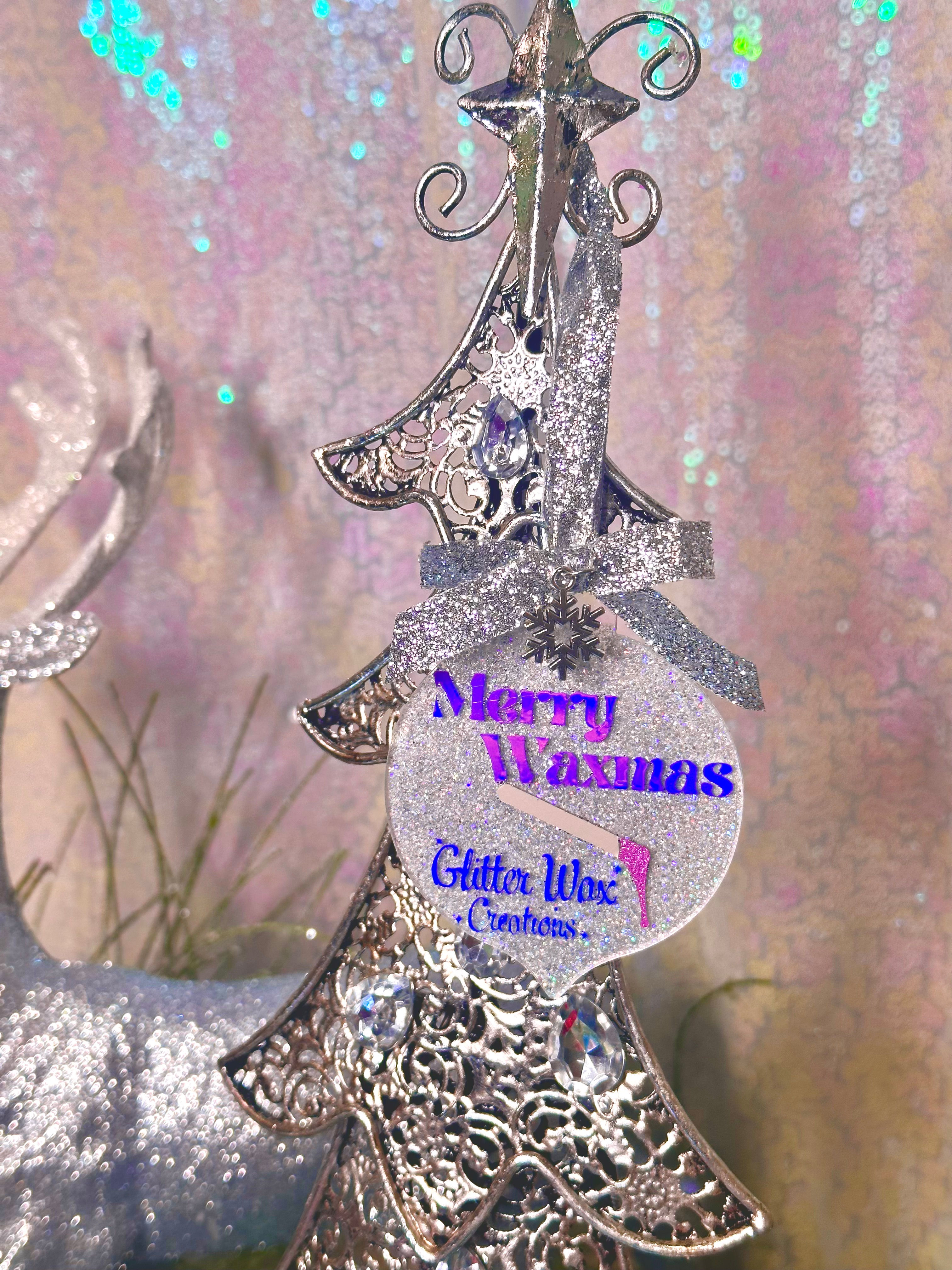 Handmade GWC glitter ornament