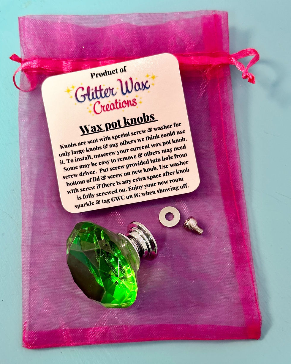 Thumbnail: Large crystal wax pot knobs