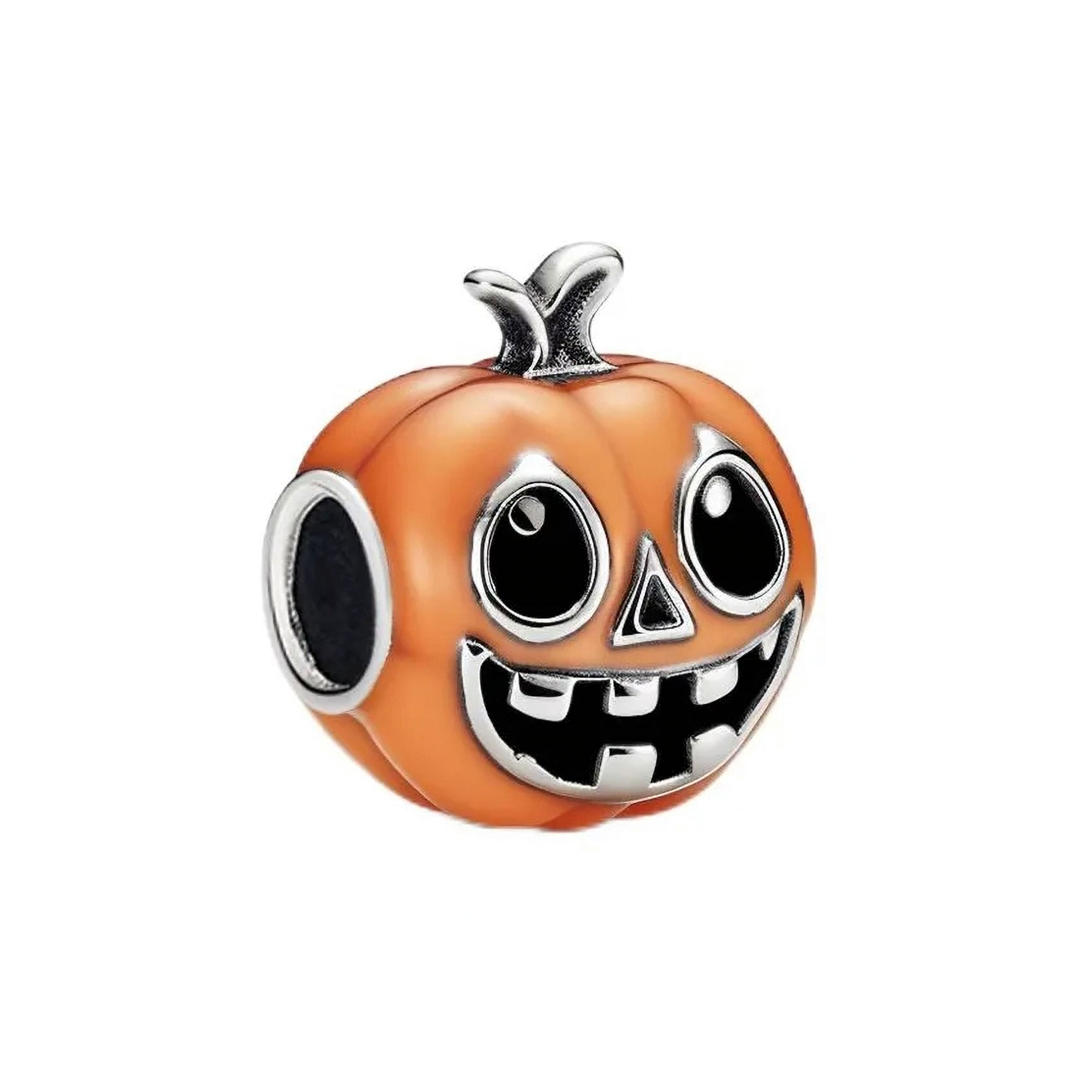 HARMONY LUMINOUS HAPPY PUMPKIN (SILVER) CHARM