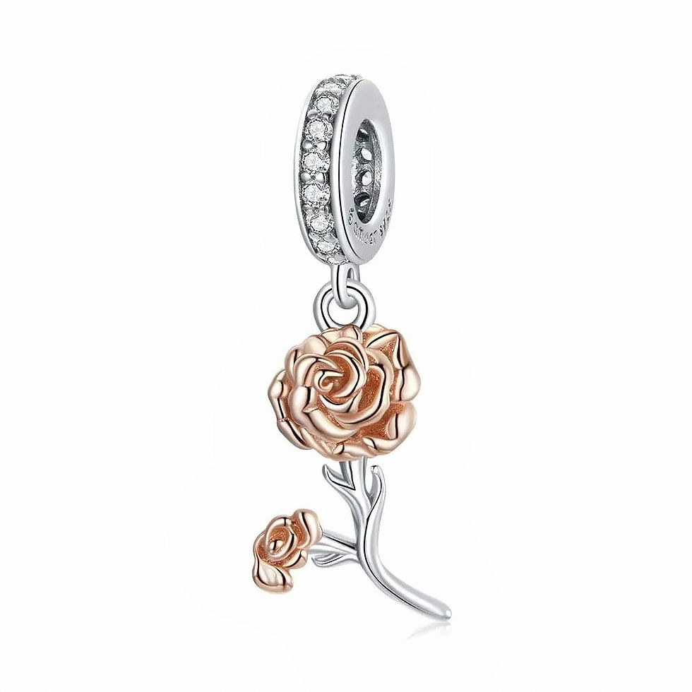 HARMONY CARNATION CZ (PLATINUM, ROSE GOLD) PENDANT