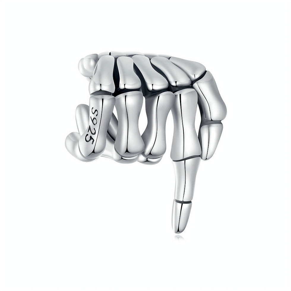HARMONY SKELETON HAND (SILVER) CHARM