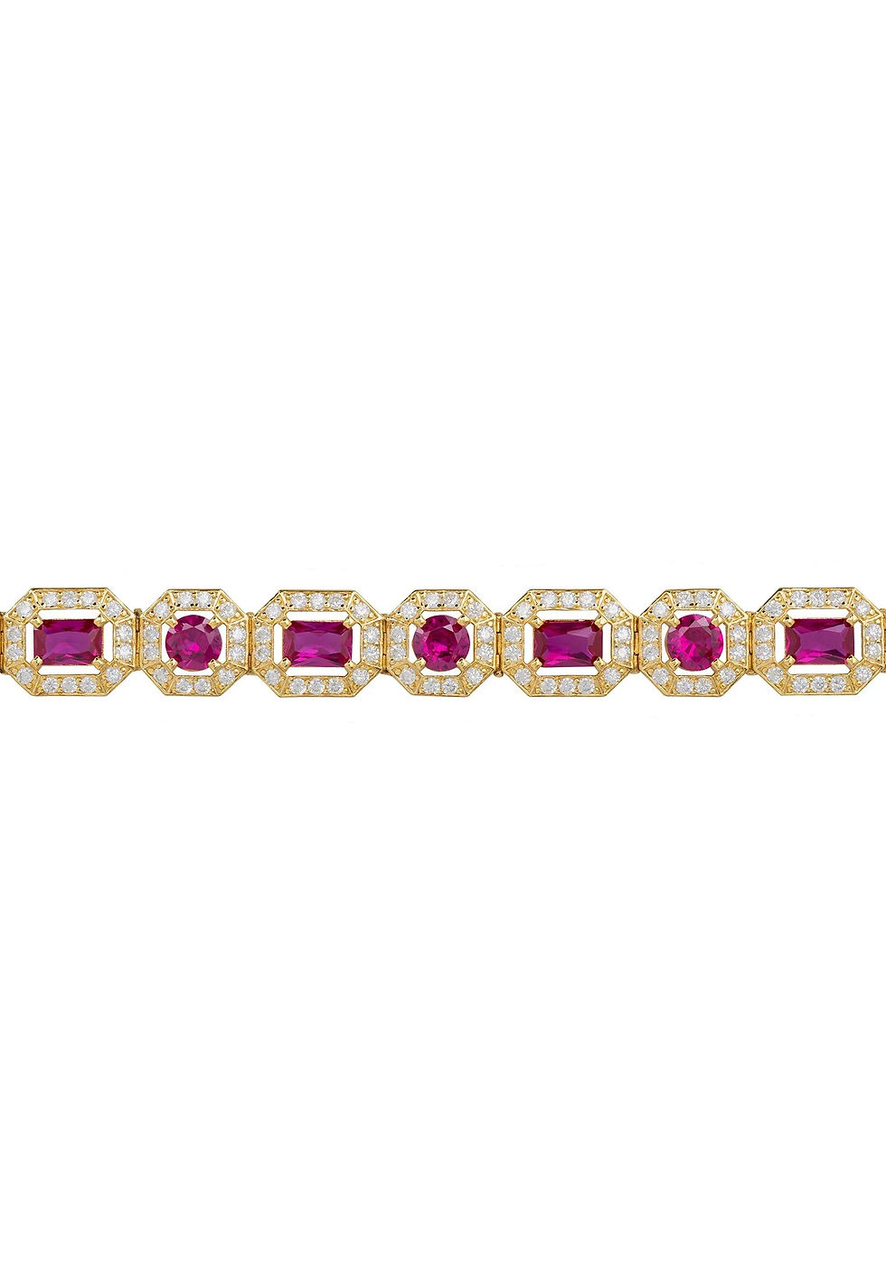 Thumbnail: LATELITA WHISTLEDOWN RUBY GEMSTONE (GOLD) BRACELET
