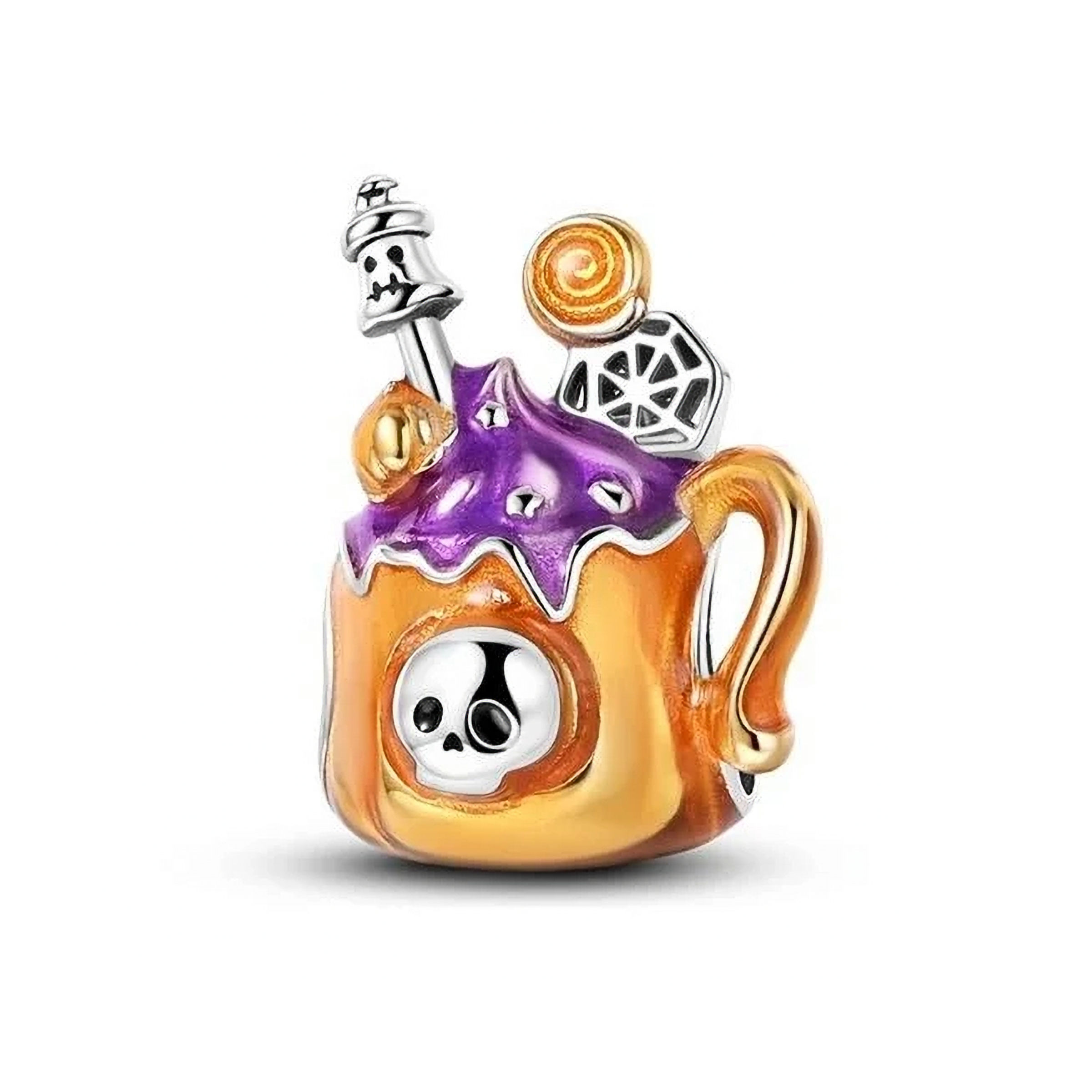HARMONY HALLOWEEN DRINK OF DEATH CZ (SILVER) CHARM