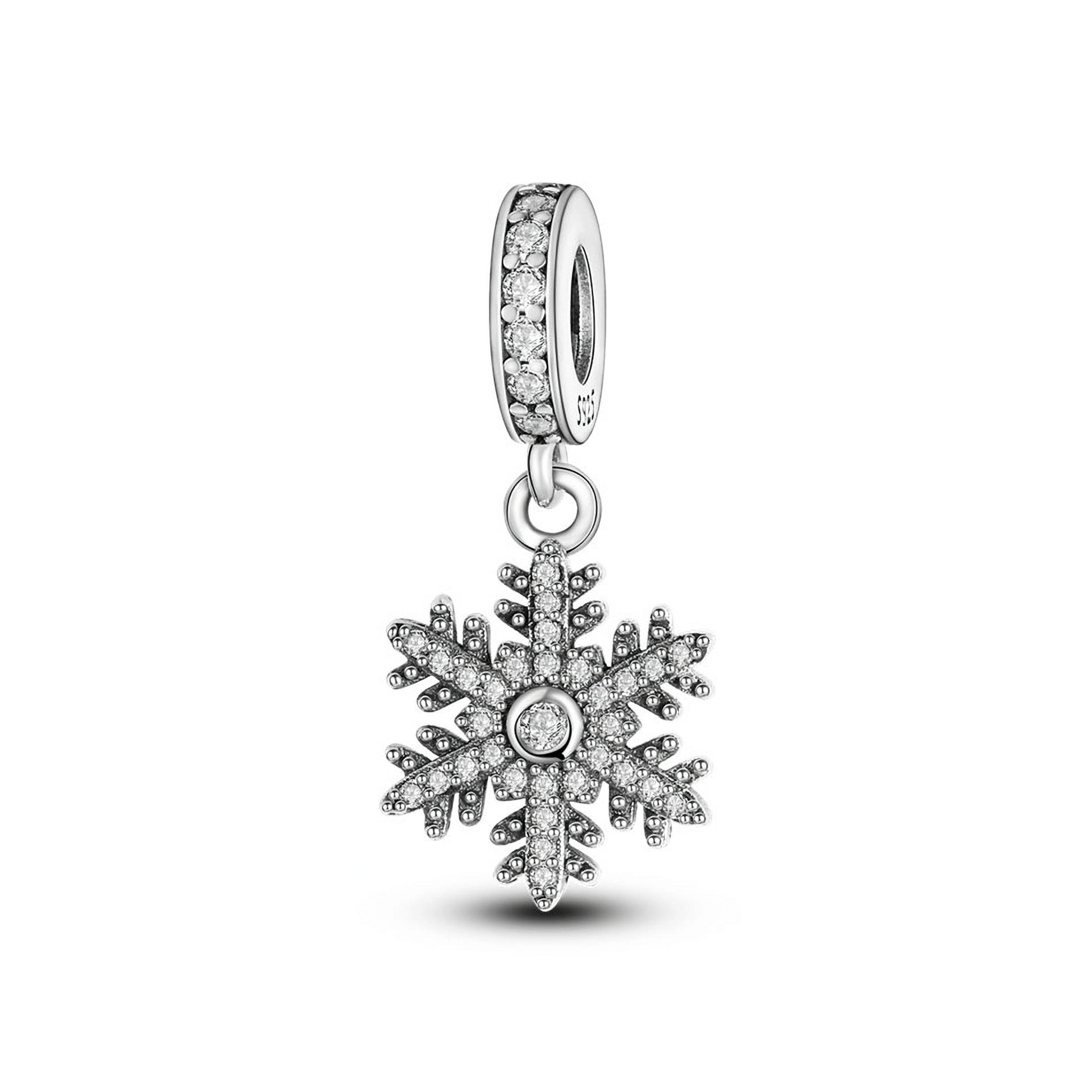 HARMONY SHIMMERING SNOWFLAKE CZ (SILVER) PENDANT
