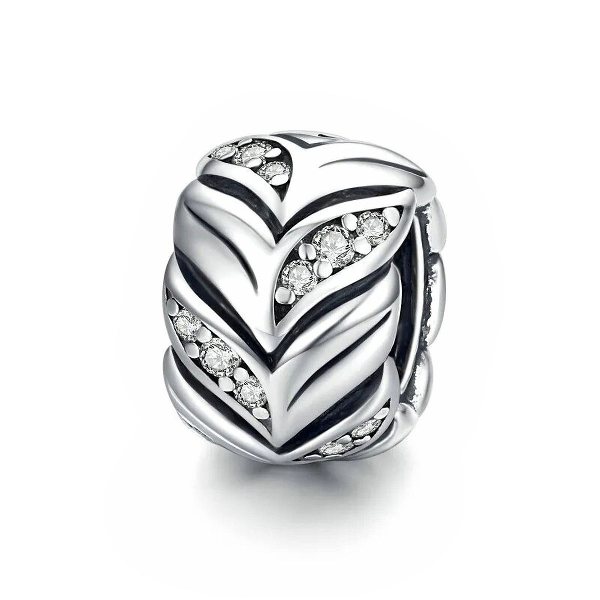 HARMONY SHINING WHEAT CZ (SILVER) BEAD