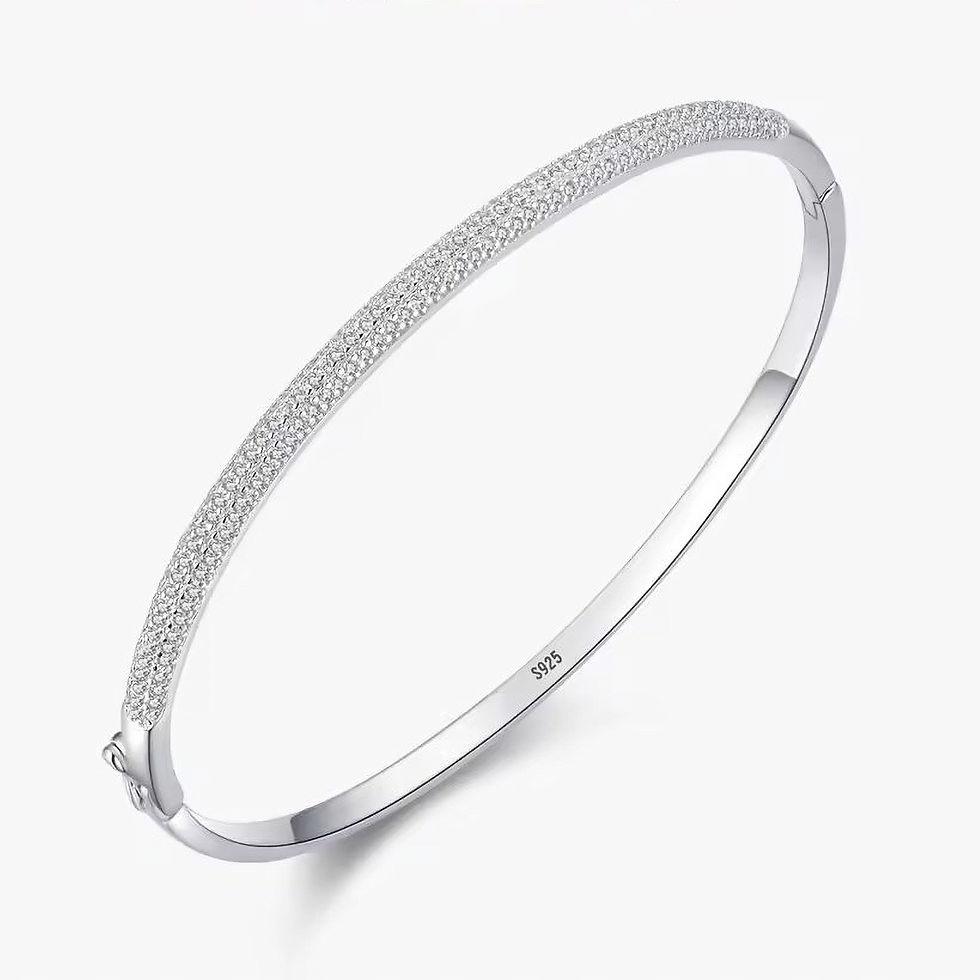 ARIELLE THIN PAVED CZ (SILVER) BRACELET