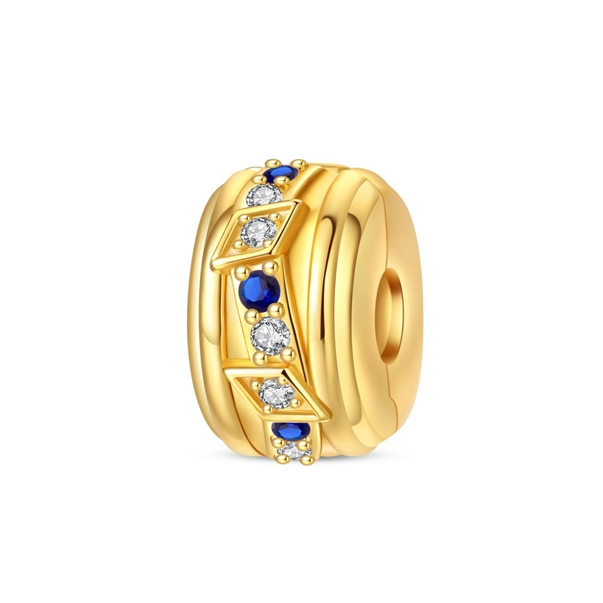 HARMONY SHAPES & WAVES CZ (GOLD) CLIP