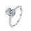 Thumbnail: MAEVE OVAL PAVE 2.0CT MOISSANITE (WHITE GOLD) RING