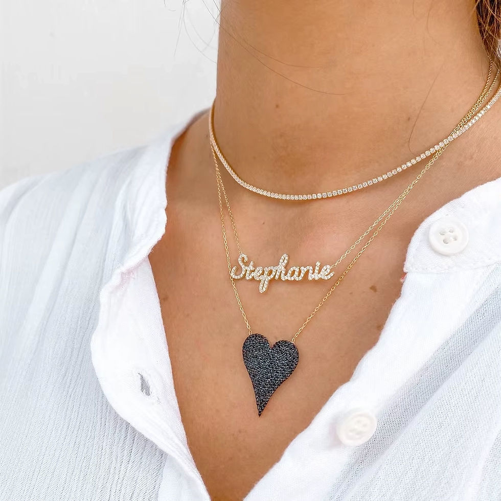 SIGNATURE YOU AUTOGRAPH CZ (SILVER, GOLD, ROSE GOLD) NECKLACE