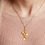 Thumbnail: SIGNATURE YOU FAMILY TREE INITIAL CABLE CHAIN (SILVER, GOLD, ROSE GOLD) NECKLACE
