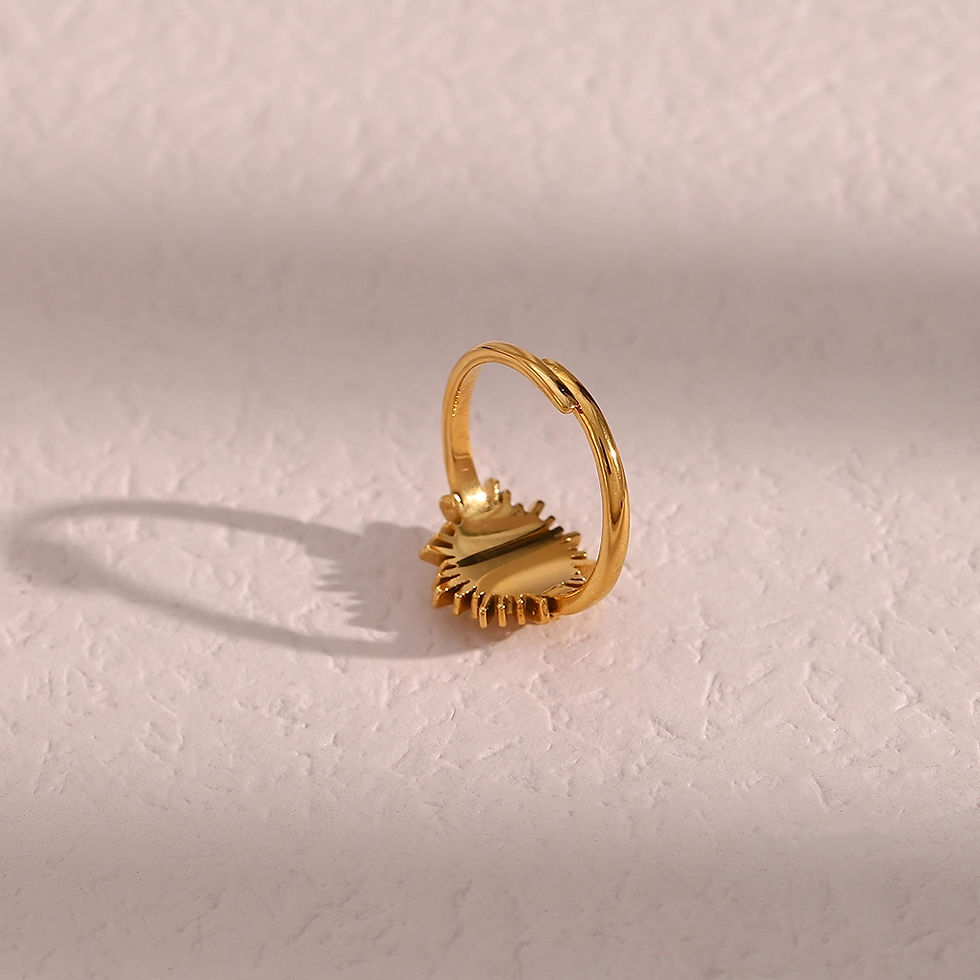 Thumbnail: ROSELLE EVIL EYE CZ (18K GOLD) RING