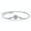 Thumbnail: MAEVE HALO MOISSANITE (SILVER) BRACELET