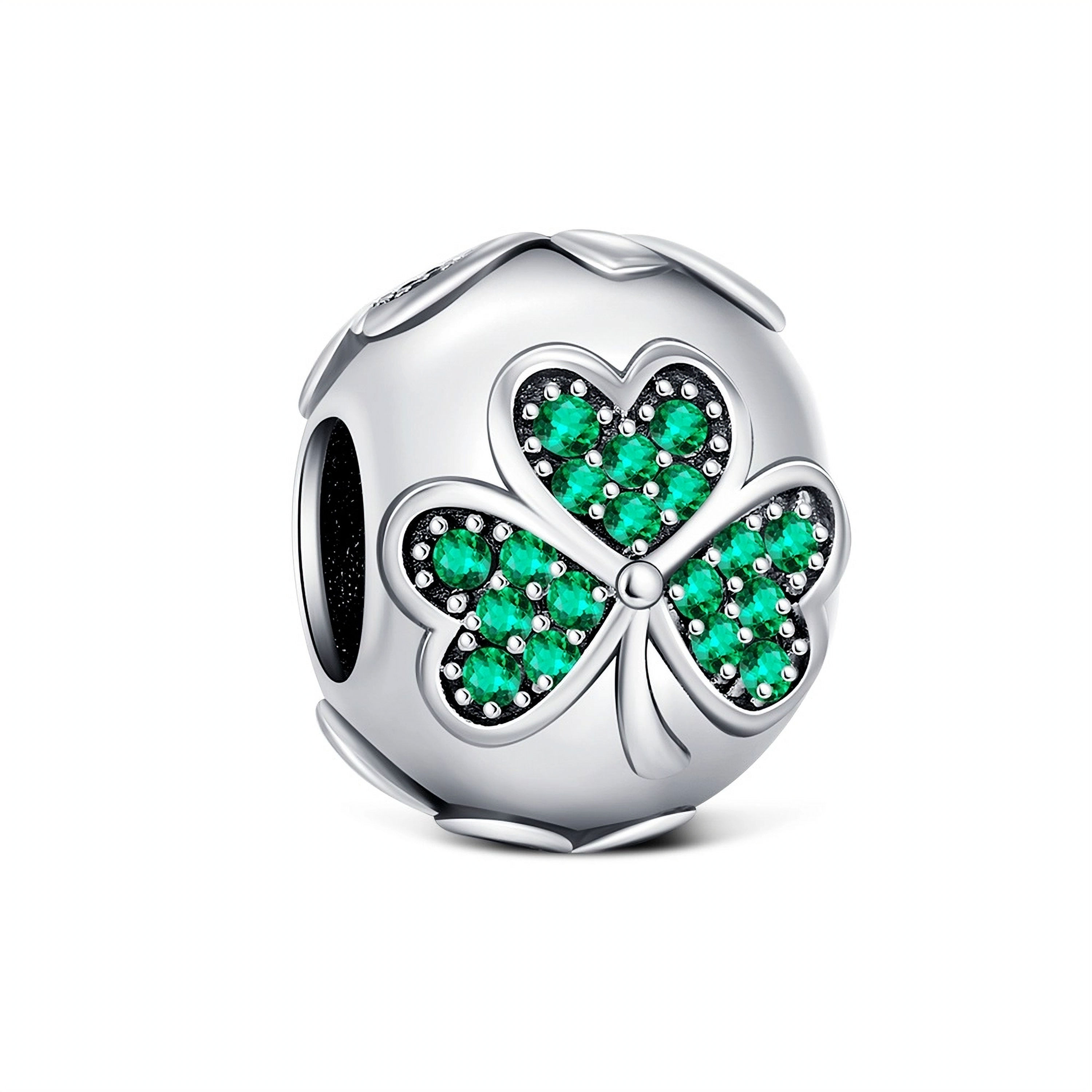 HARMONY BEAD HEART CLOVER CZ (S)