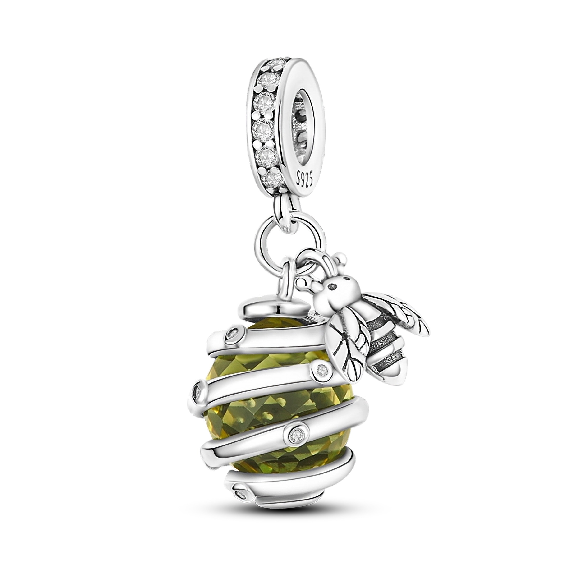 HARMONY BEEHIVE CZ (SILVER) PENDANT