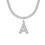 Thumbnail: SIGNATURE YOU DAZZLING INITIAL FLAT SNAKE CHAIN CZ (SILVER, GOLD) NECKLACE