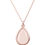Thumbnail: LATELITA PISA MINI TEARDROP ROSE QUARTZ (ROSE GOLD) NECKLACE