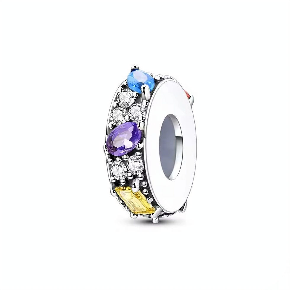 HARMONY ICEED SHAPES CZ (SILVER) STOPPER