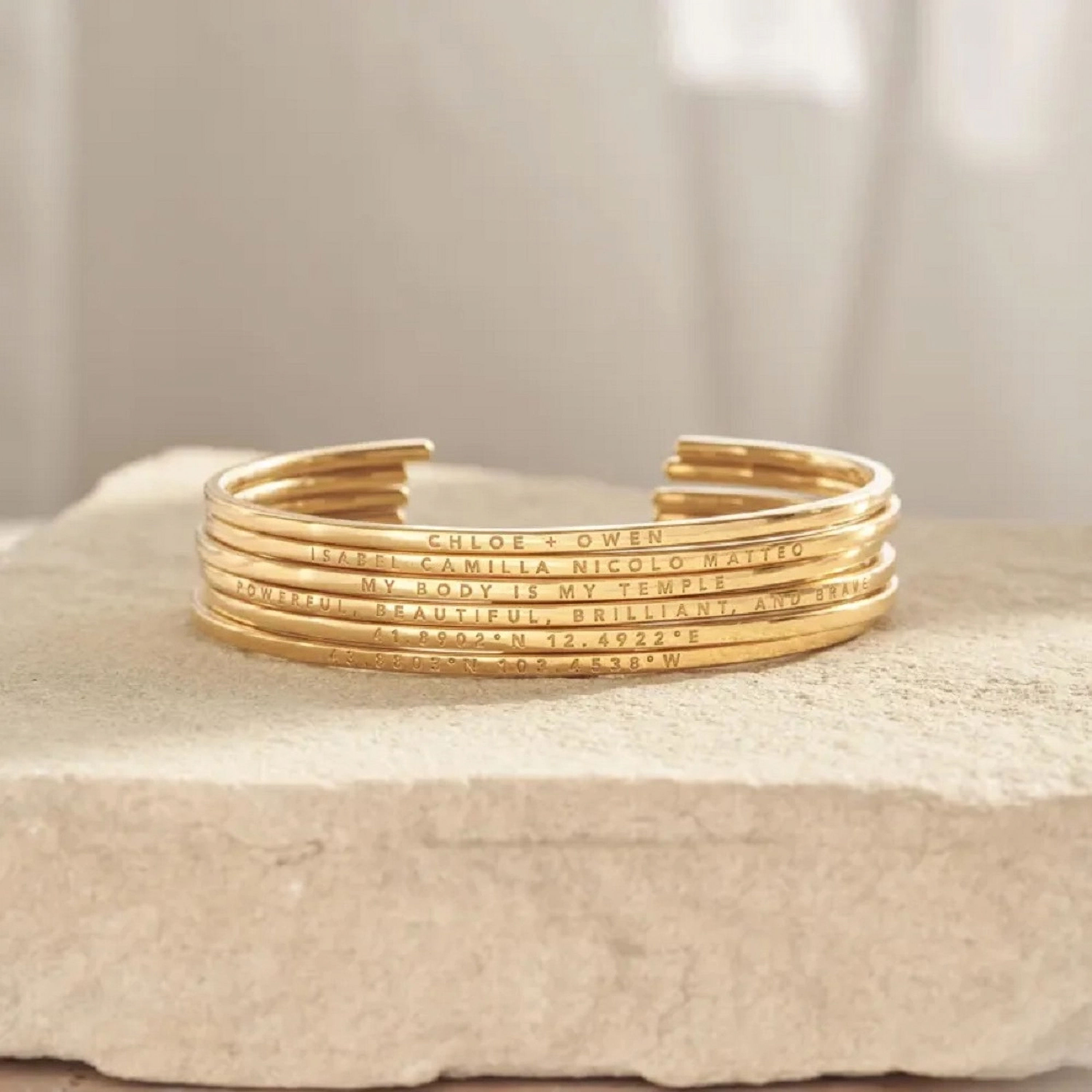 SIGNATURE YOU SIMPLE NAMES (SILVER, GOLD) BANGLE