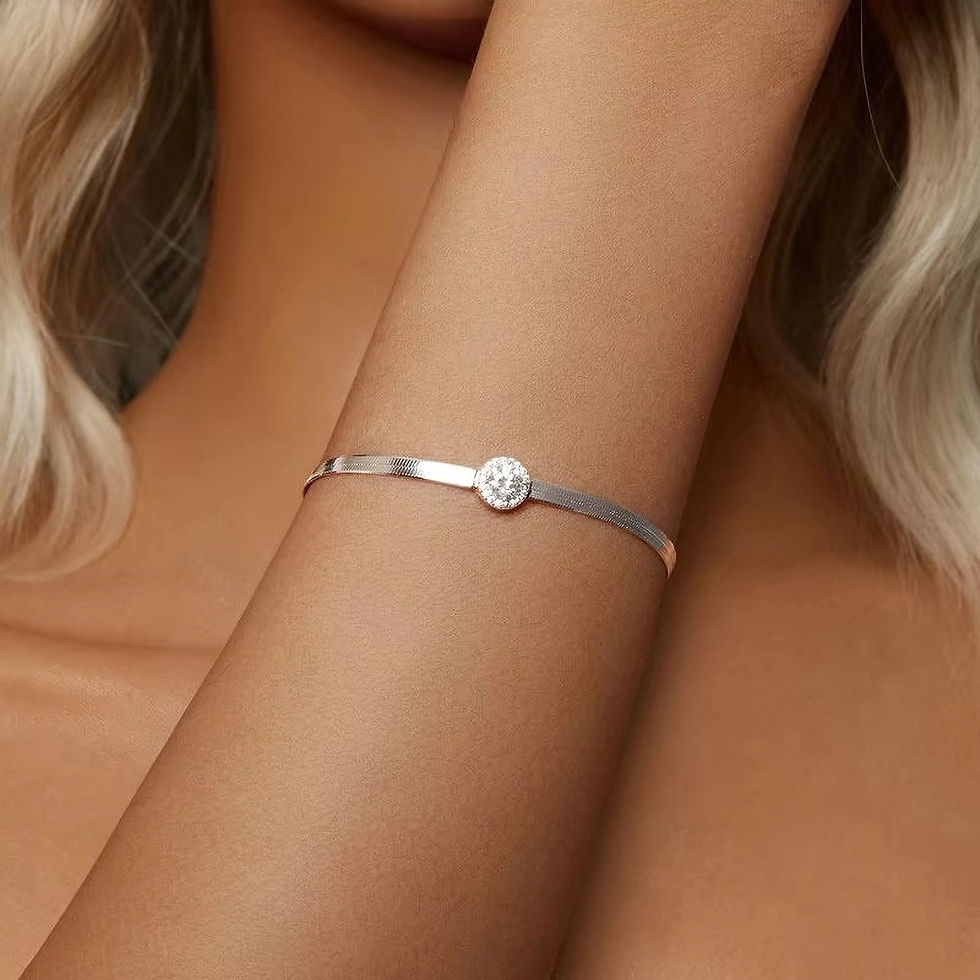 Thumbnail: Celina Olivia Moissanite (WG) Bracelet
