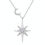 Thumbnail: MAEVE MOON & STAR MOISSANITE (WHITE GOLD, GOLD) PENDANT NECKLACE