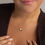 Thumbnail: SIGNATURE YOU SOLITAIRE CZ BIRTHSTONE PEARL (GOLD) NECKLACE