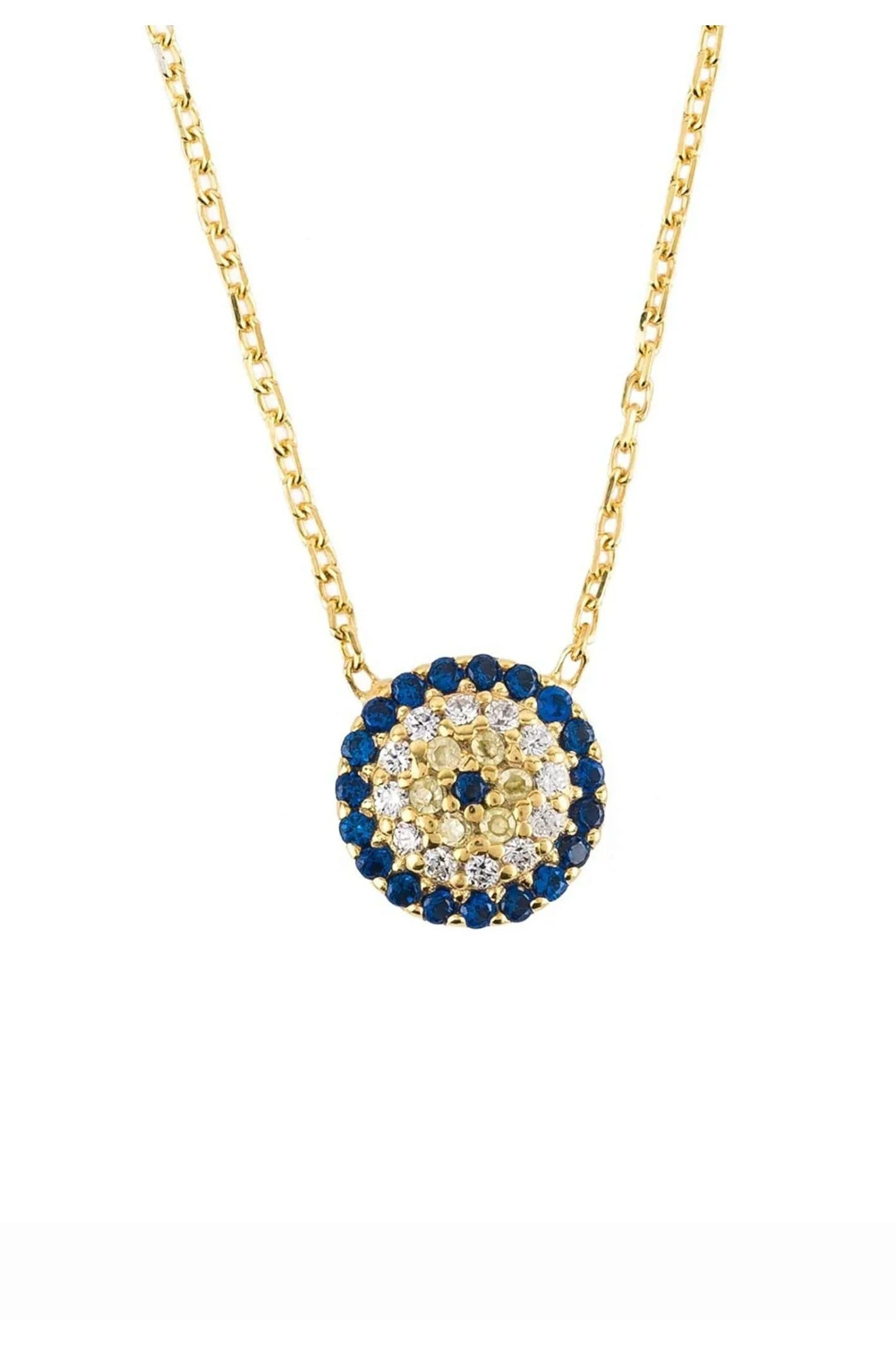 LATELITA EVIL EYE CZ (GOLD) PENDANT NECKLACE