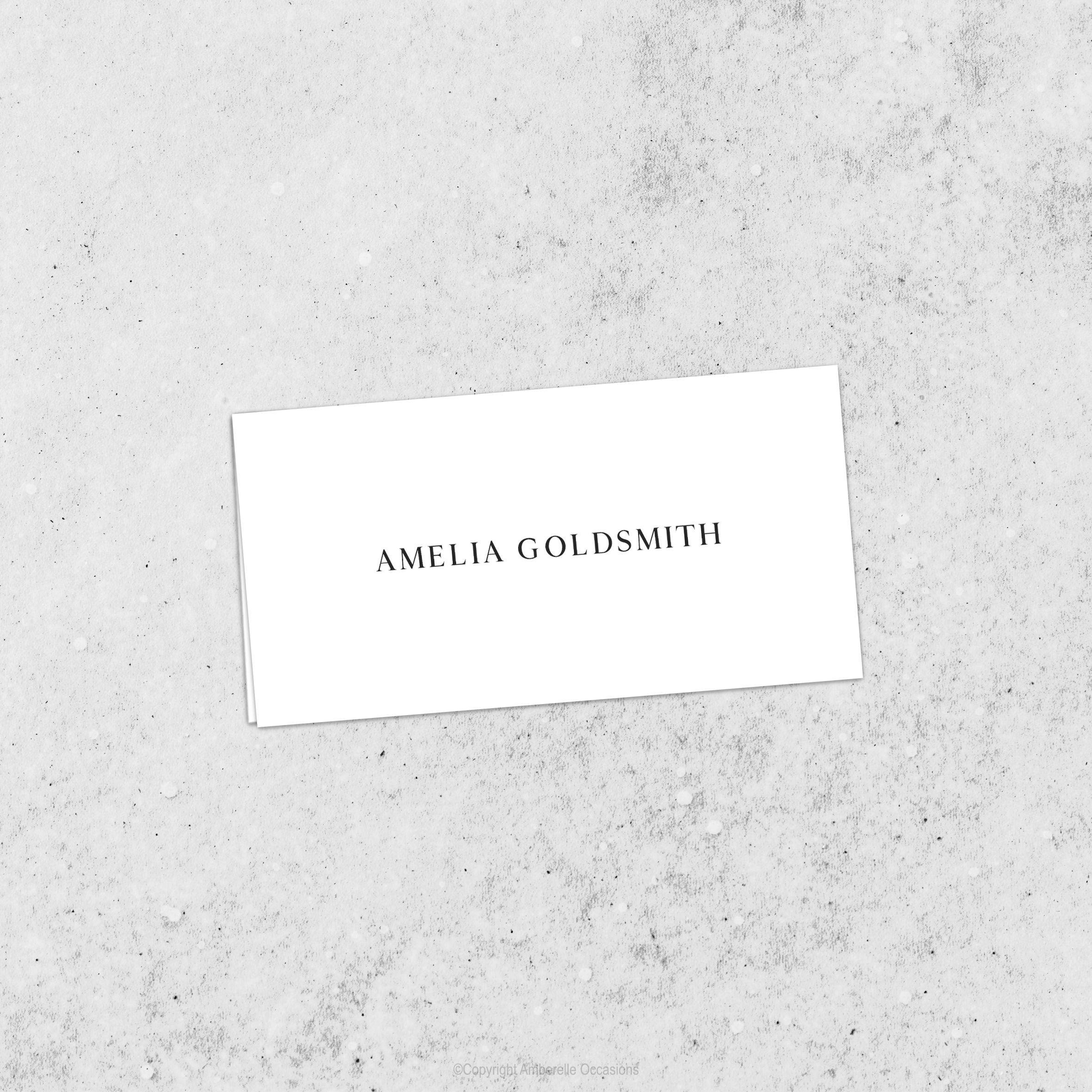Evoke Whisper Wedding Place Card