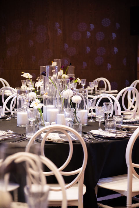 cooperate event, dmc crete, weddings by moments, black & white decoration, the artemis palace