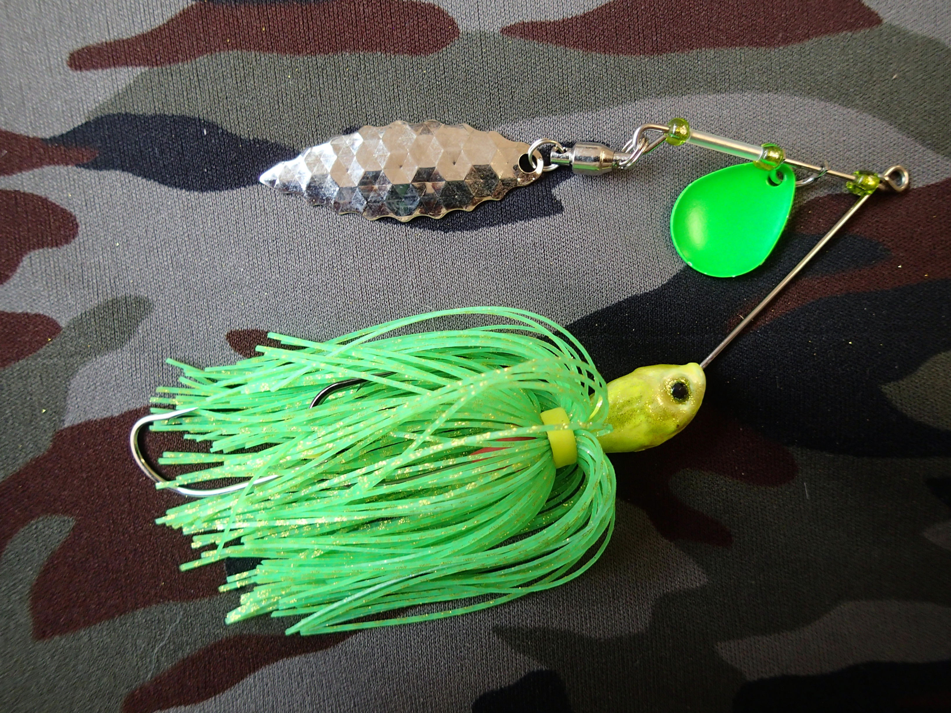 Premium Frog Spinner Bait Tropical Frog