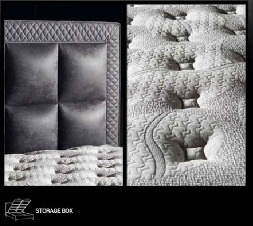 Miniaturbild: Boxspringbett Troya ohne Matratze 180x200cm