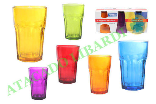 Conj. Copos Agata Color 6 peças - Fratelli