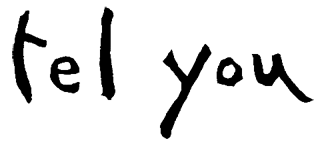 tel you